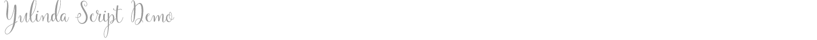 Yulinda Script font preview